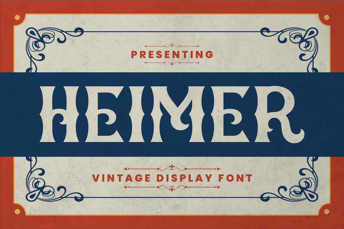 Пример шрифта Heimer